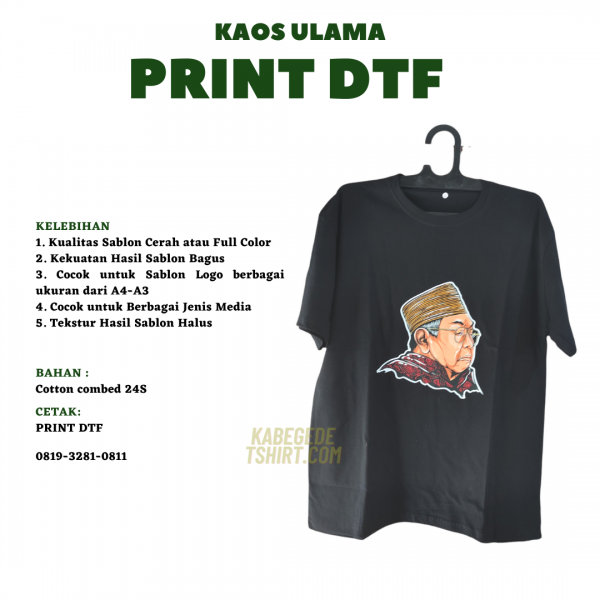 KAOS DTF GUS DUR BATIK